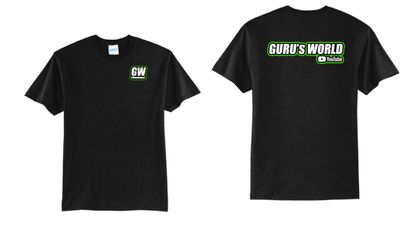 Gurus World Logo TShirt | PC55 Black