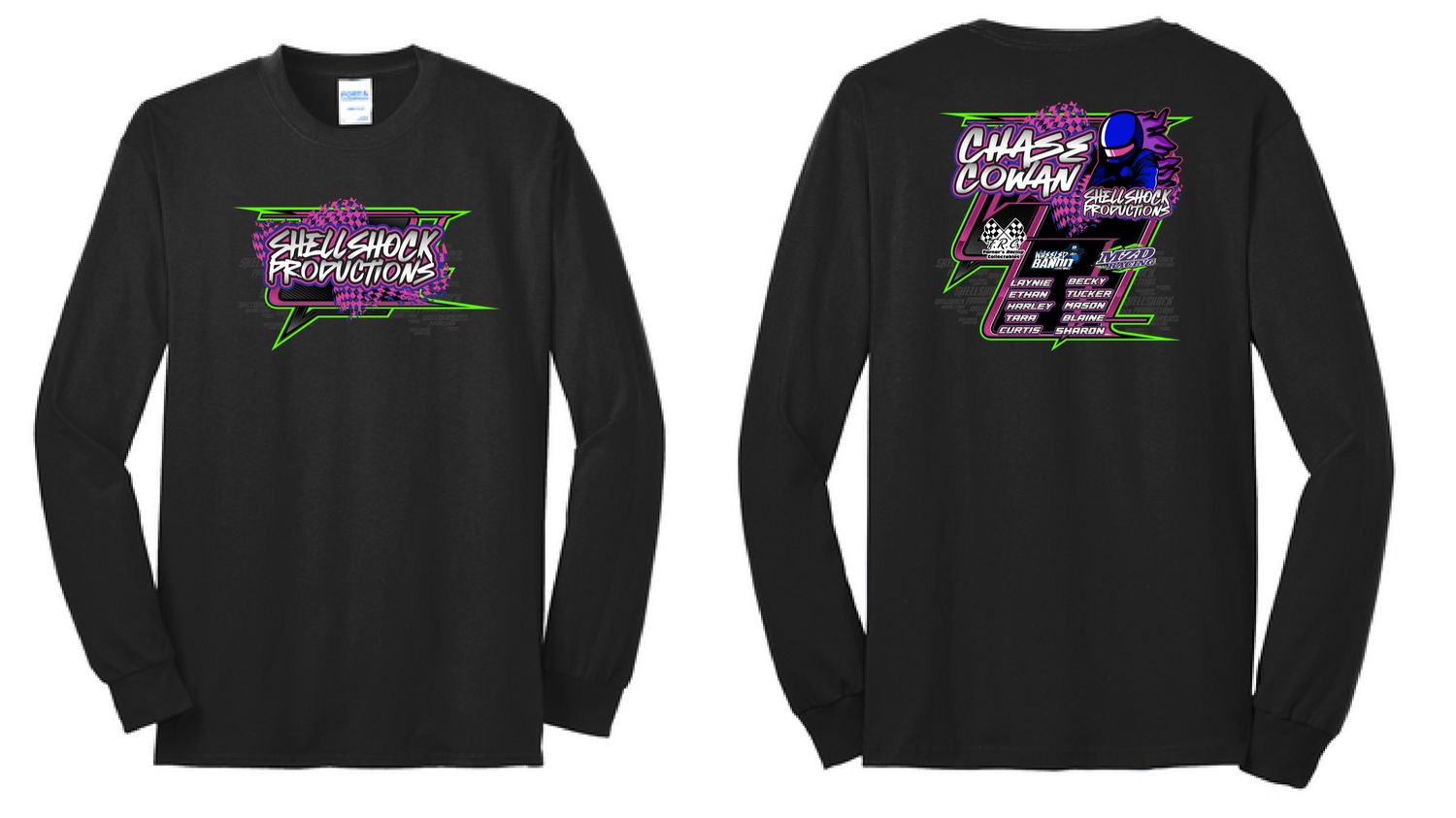 2025 Shellshock Productions Long Sleeve | PC55LS Black