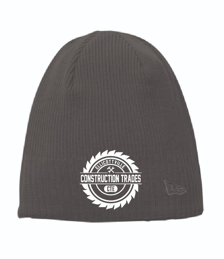 Ellicottville Construction Trades CTE New Era Beanie | NE900 Slate Grey