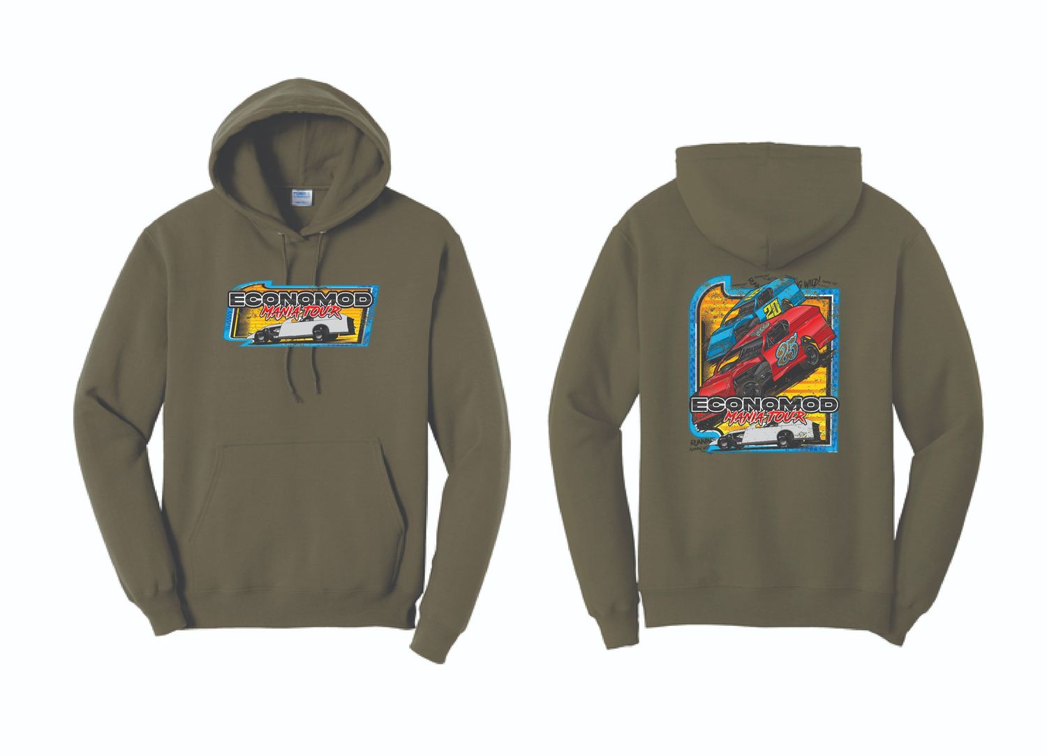 Economod Mania Hoodie | PC78H Olive Drab Green