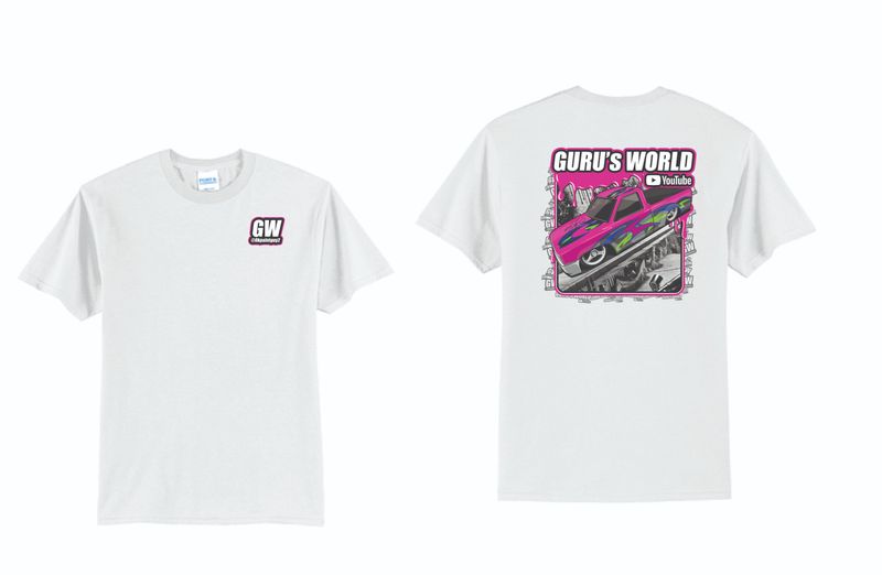 Gurus World Truck TShirt | PC55 White