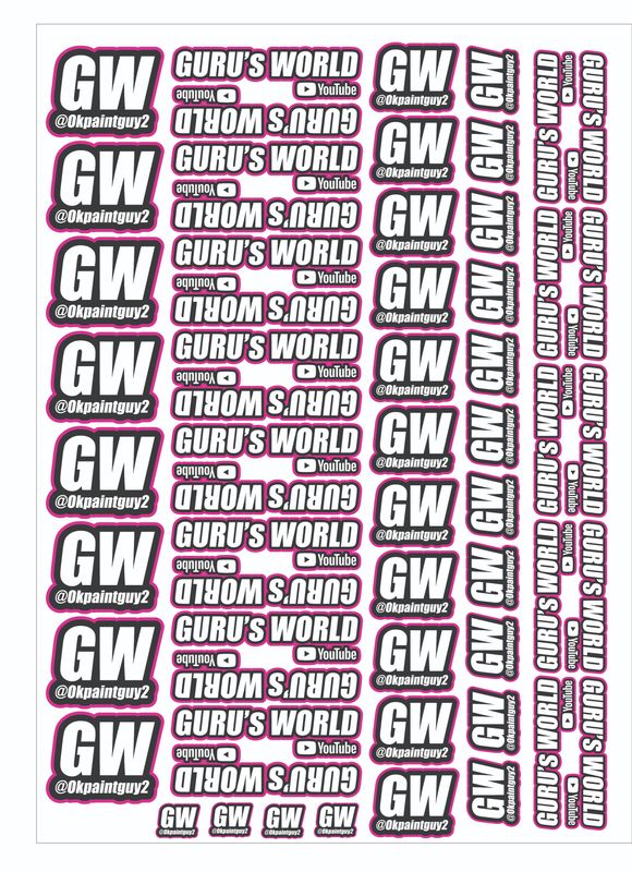 Gurus World Pink Sticker Pack