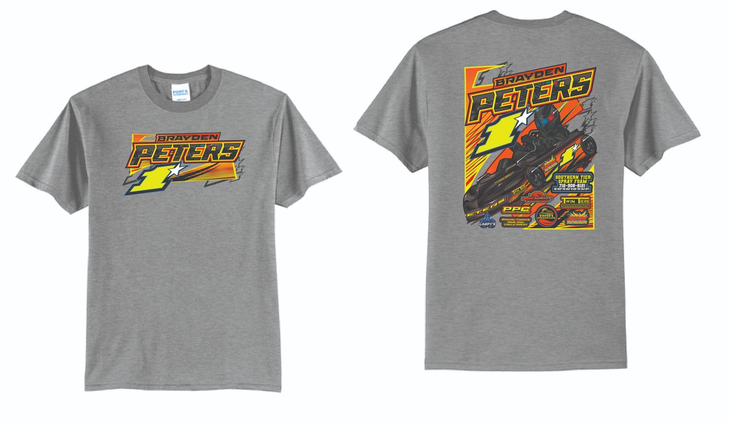 2025 Brayden Peters TShirt | PC55 Athletic Heather