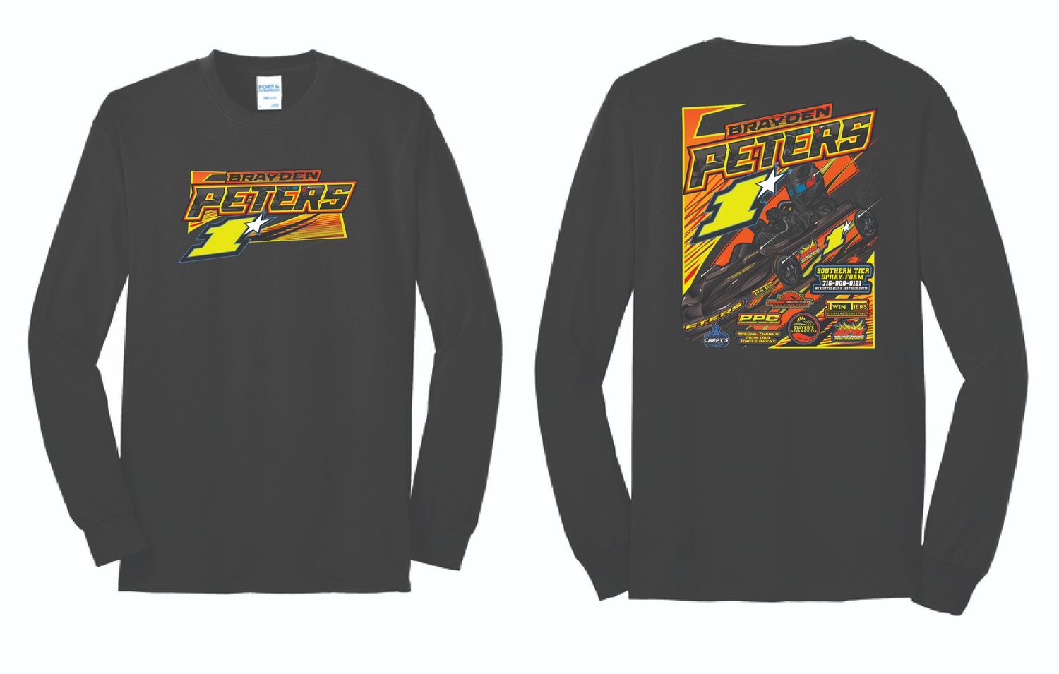 2025 Brayden Peters Long Sleeve Shirt | PC55LS Black