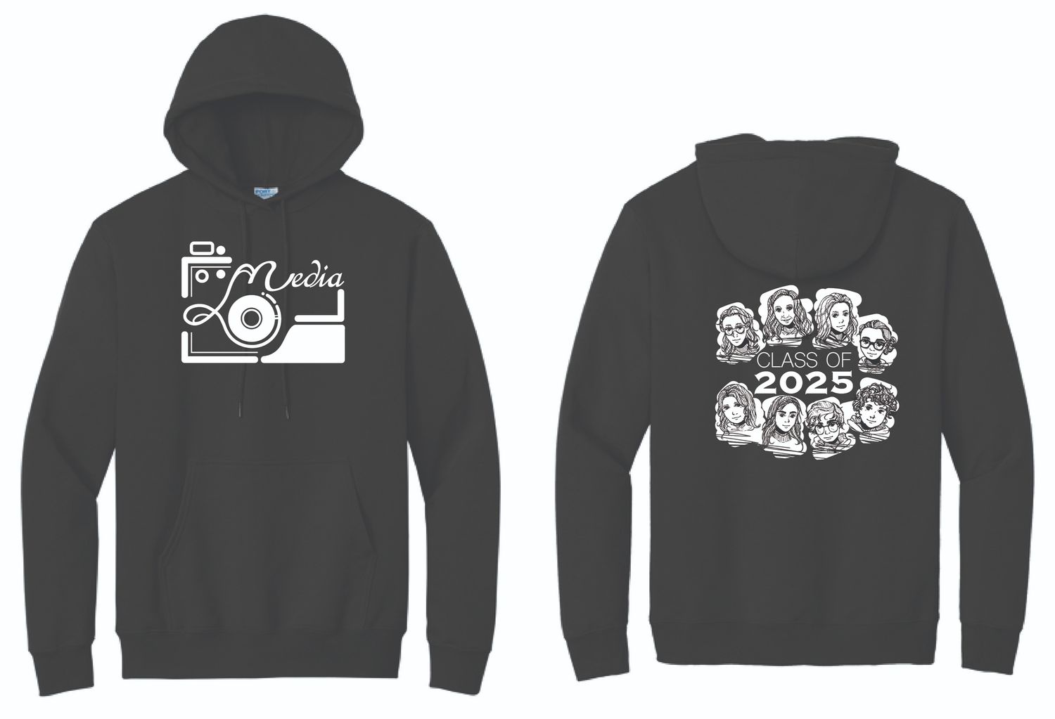Olean Media Communications 2025 Hoodie | PC78H Black