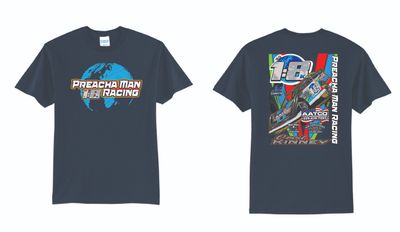 Preacha Man Racing TShirt | PC55 Navy