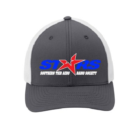 STARS Fitted Flexfit Mesh Back Cap | C812 Graphite/White