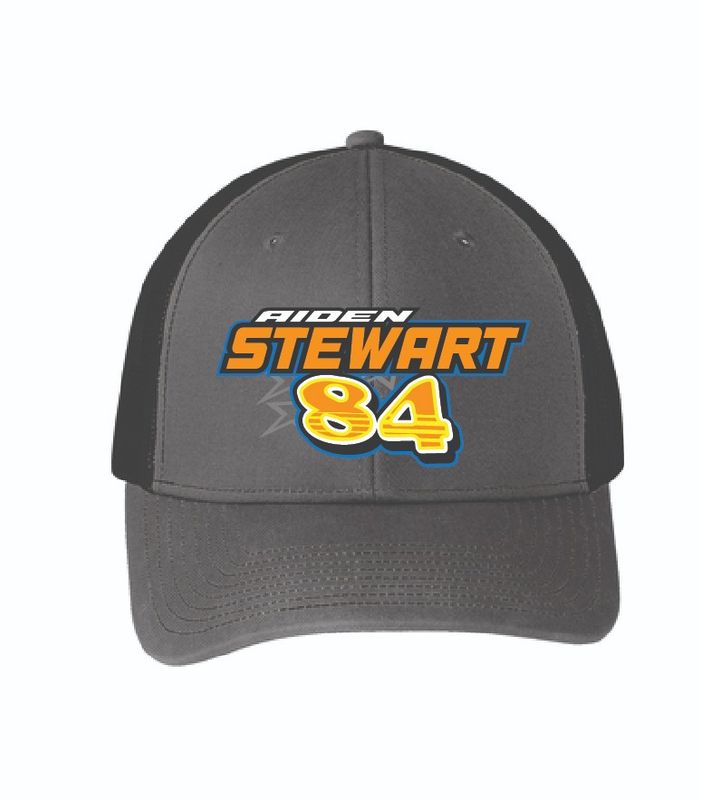 2025 Aiden Stewart Trucker Hat | C112 Grey Steel/Black