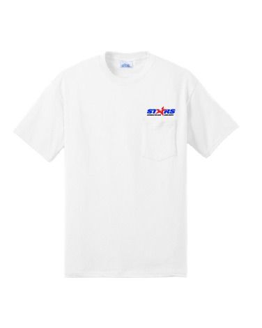 STARS Pocket TShirt | PC55P White