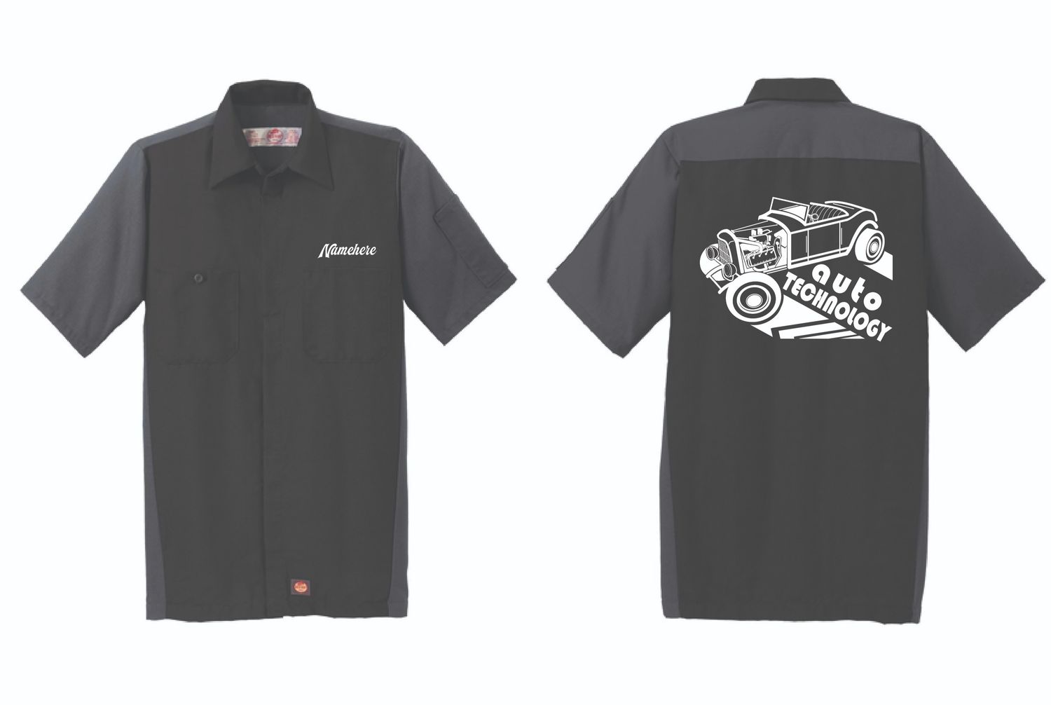 Olean Automotive Technology 2025 Shop Shirt | SY20 Black/Charcoal