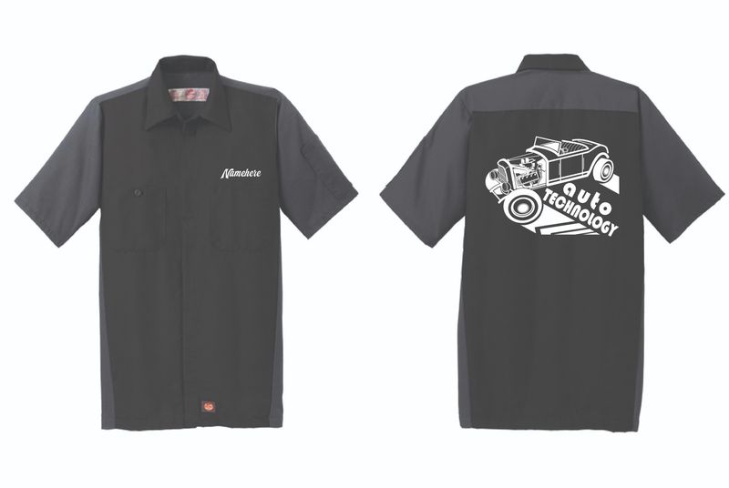 Olean Automotive Technology 2025 Shop Shirt | SY20 Black/Charcoal