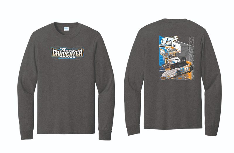 2025 Travis Carpenter Long Sleeve | PC54LS Dark Heather Grey