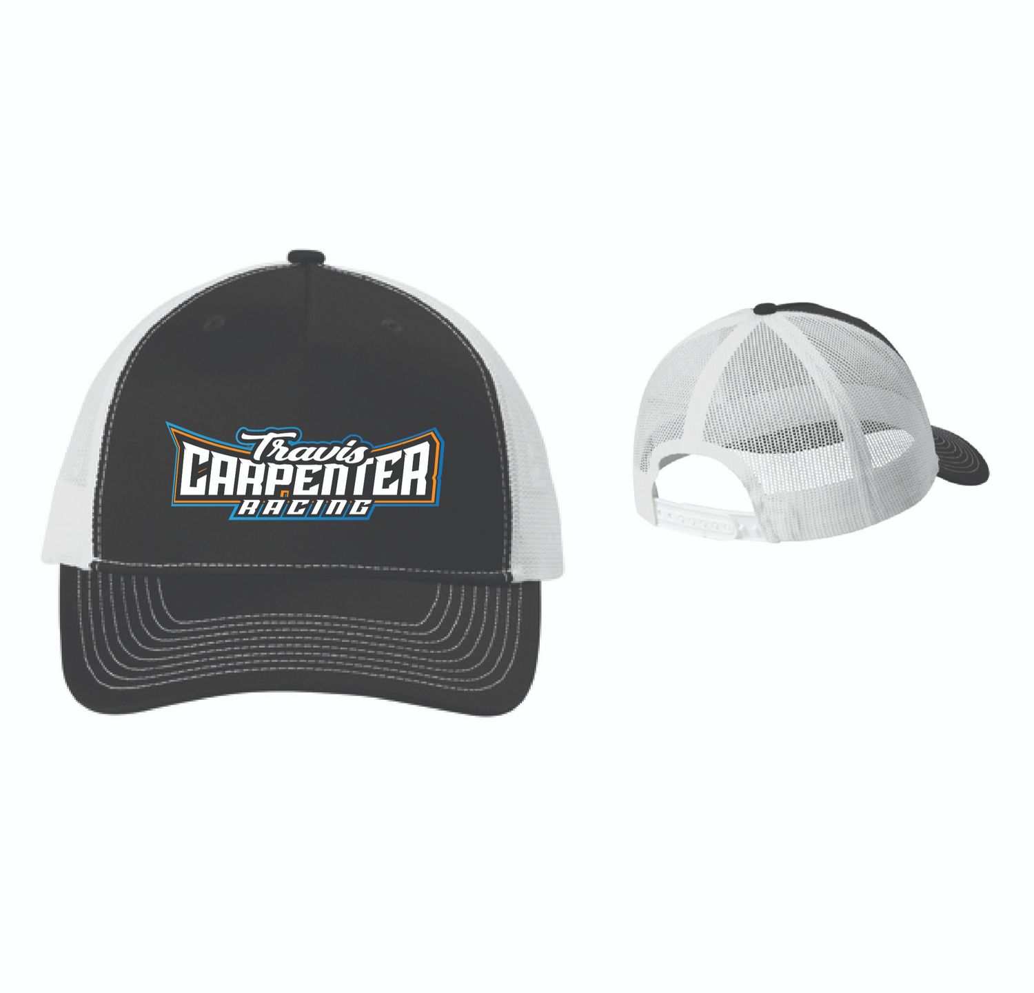 2025 Travis Carpenter Trucker Hat | C115 Black/White