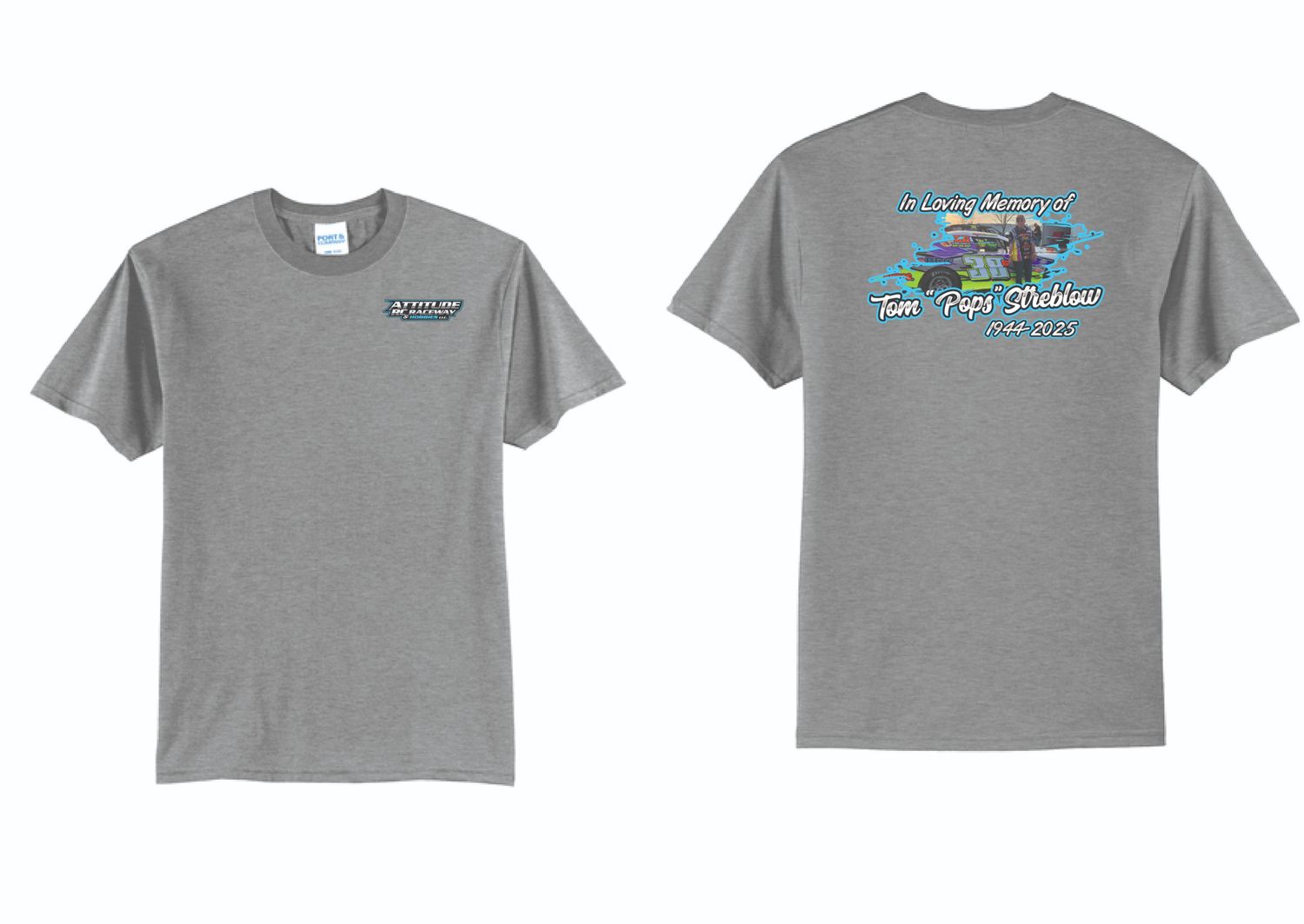 Tom Streblow Memorial TShirt | PC55 Athletic Heather
