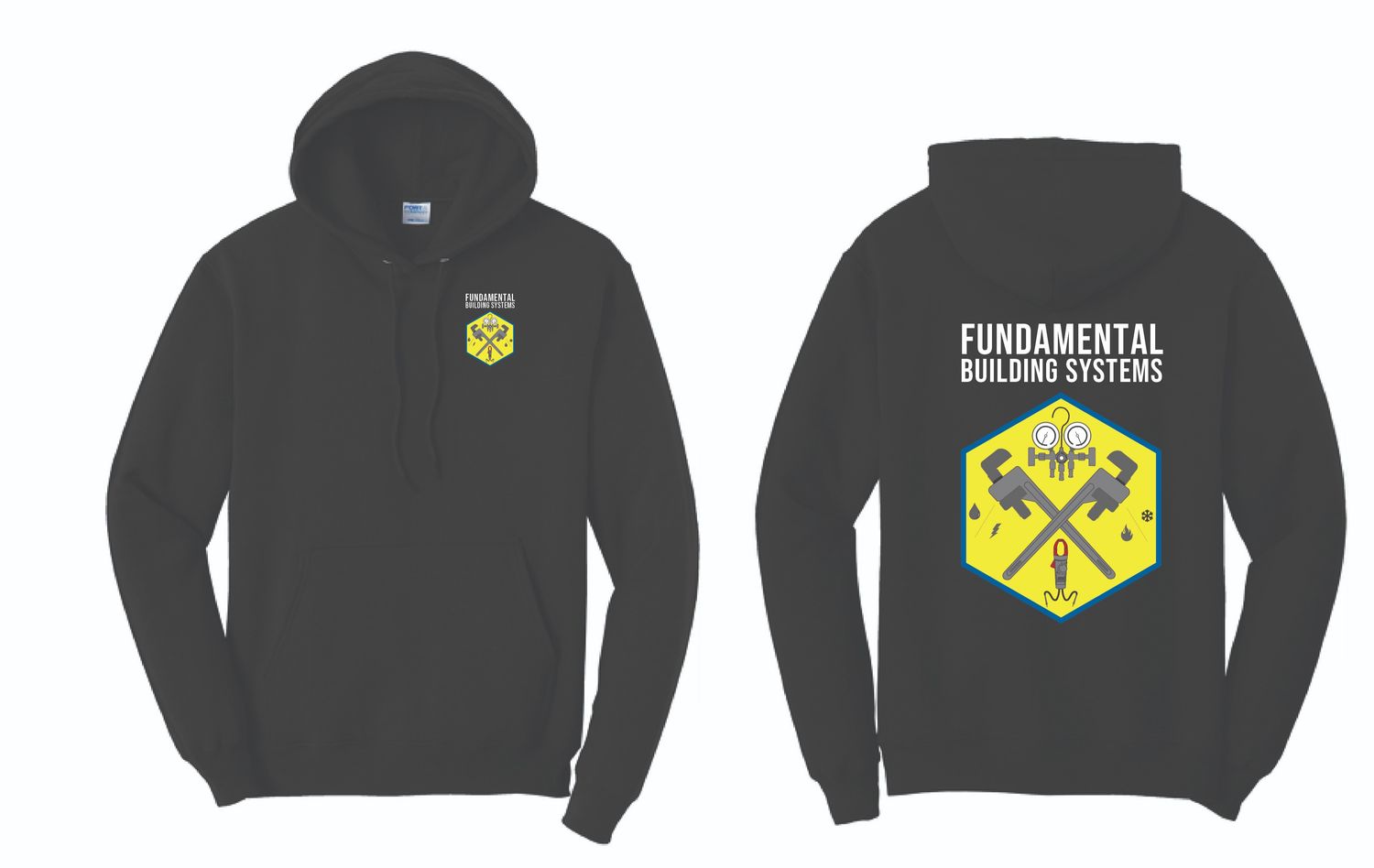 Fundamental Building Systems 2025 Hoodie | PC78H Black