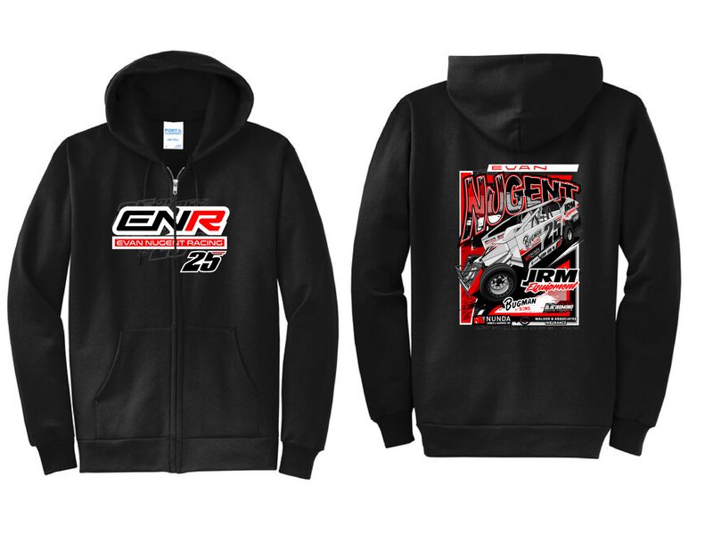 2025 ENR Zip Up Hoodie | PC78ZH Black