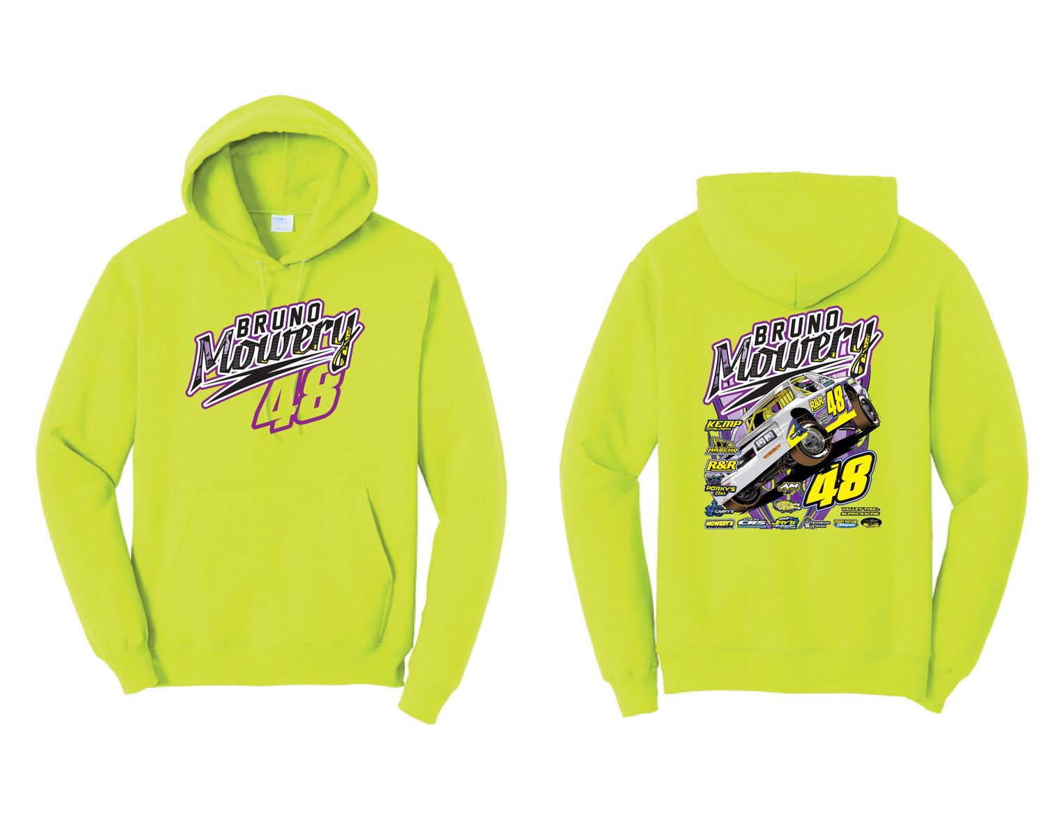 2025 Bruno Mowery Hoodie | PC78H Safety Green