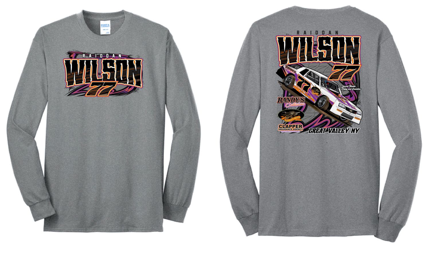 2025 Raiddan Wilson Long Sleeve | PC55LS Athletic Heather