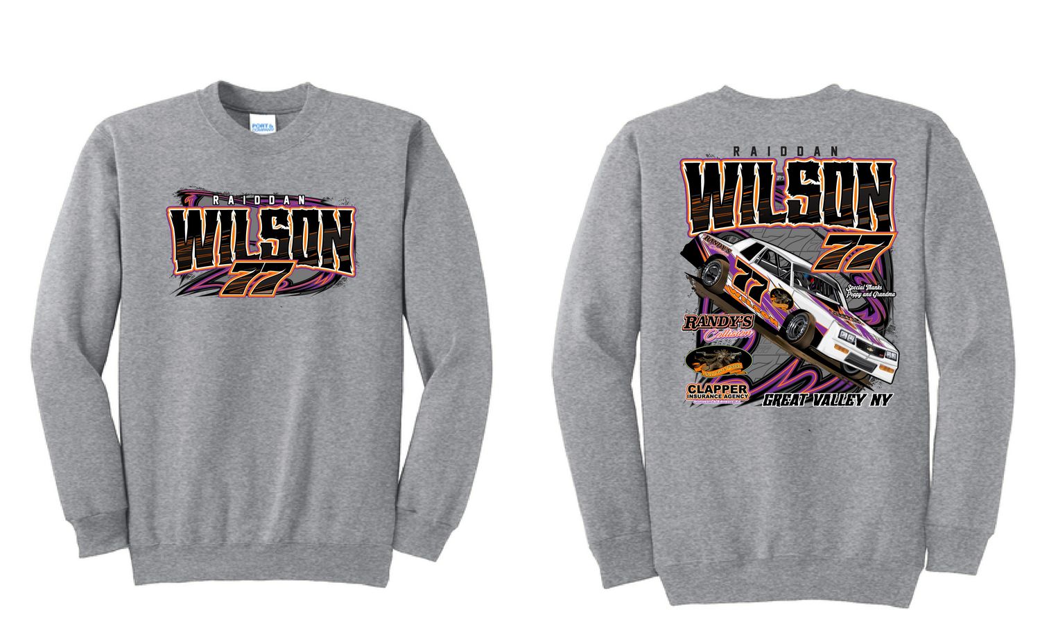 2025 Raiddan Wilson Crewneck | PC78 Athletic Heather