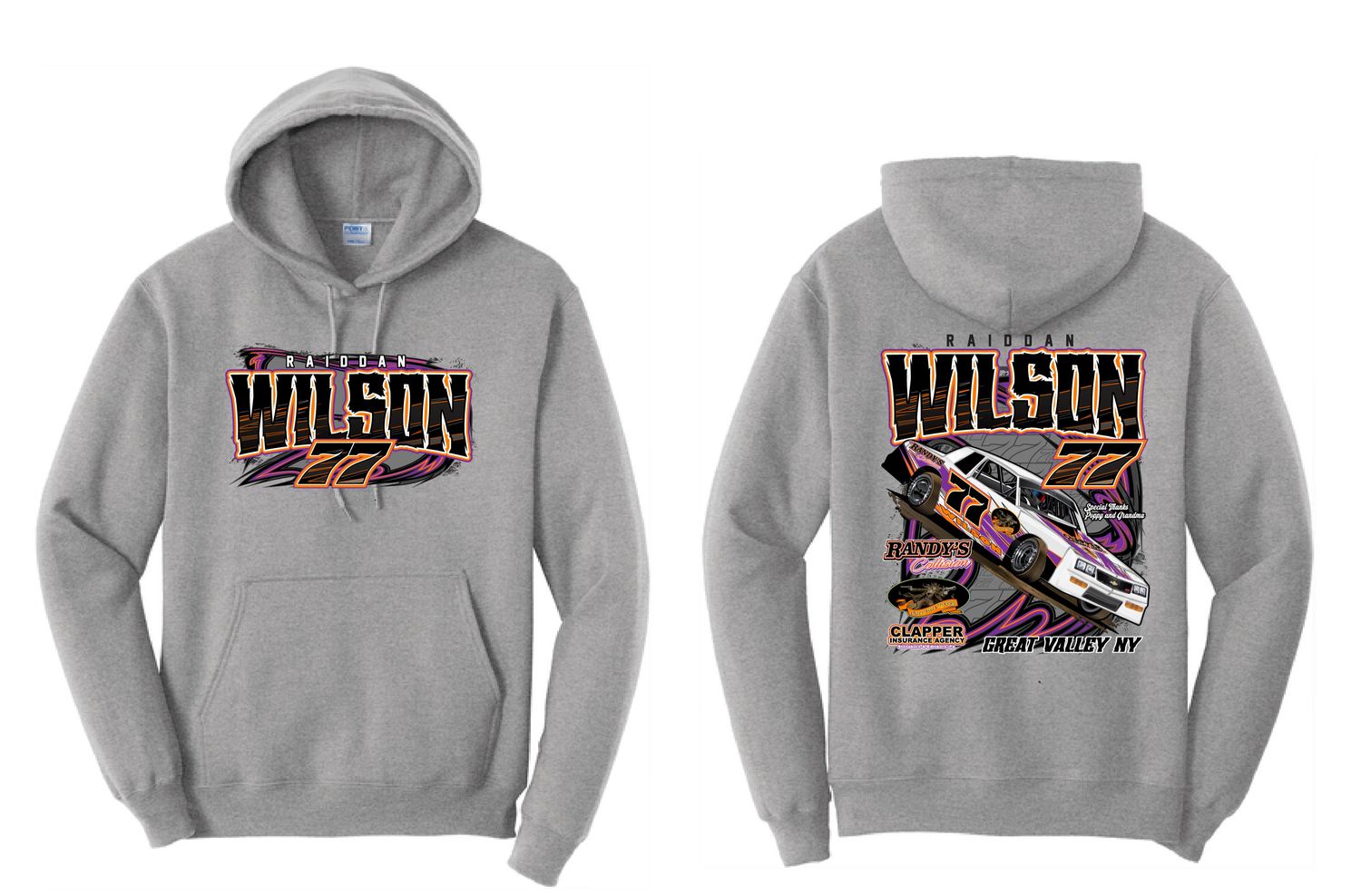 2025 Raiddan Wilson Hoodie | PC78H Athletic Heather