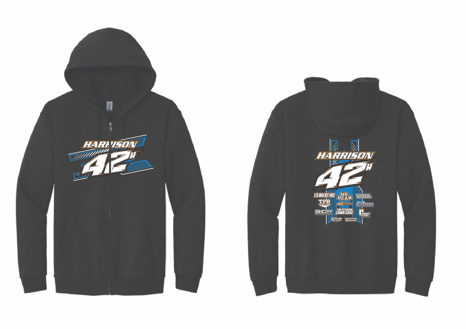 2025 42H Zip Up Hoodie | PC78ZH Black