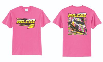 2025 Josh Wilcox TShirt | PC55 Neon Pink