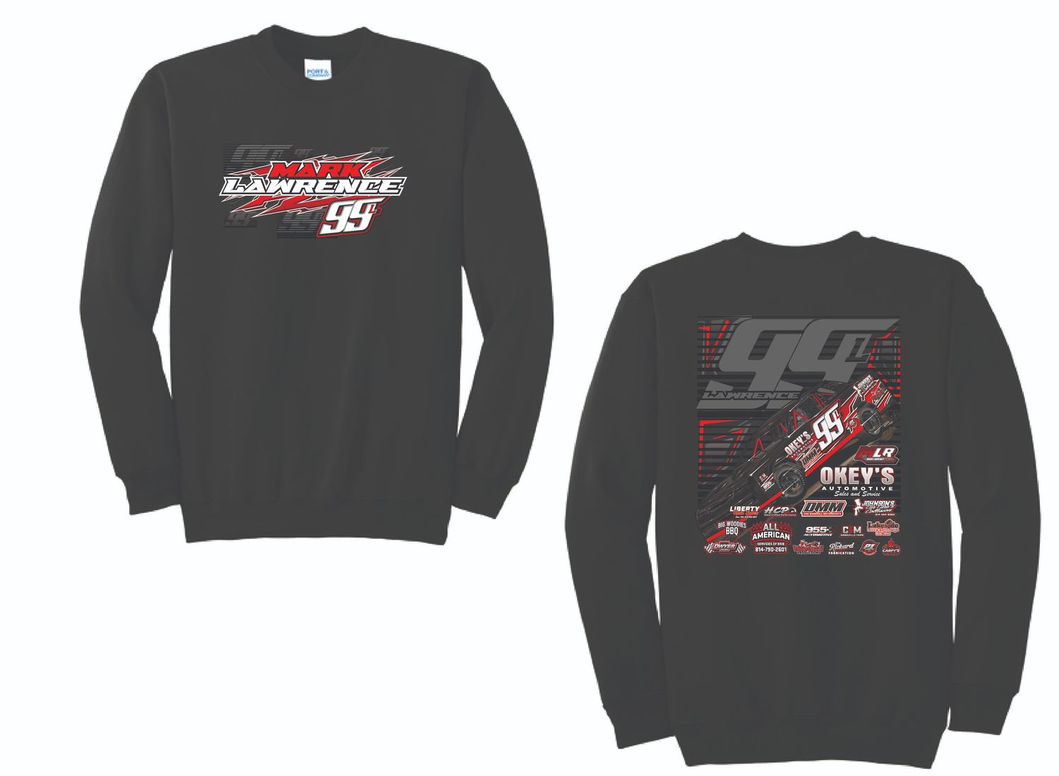 2025 Mark Lawrence Crewneck | PC78 Black
