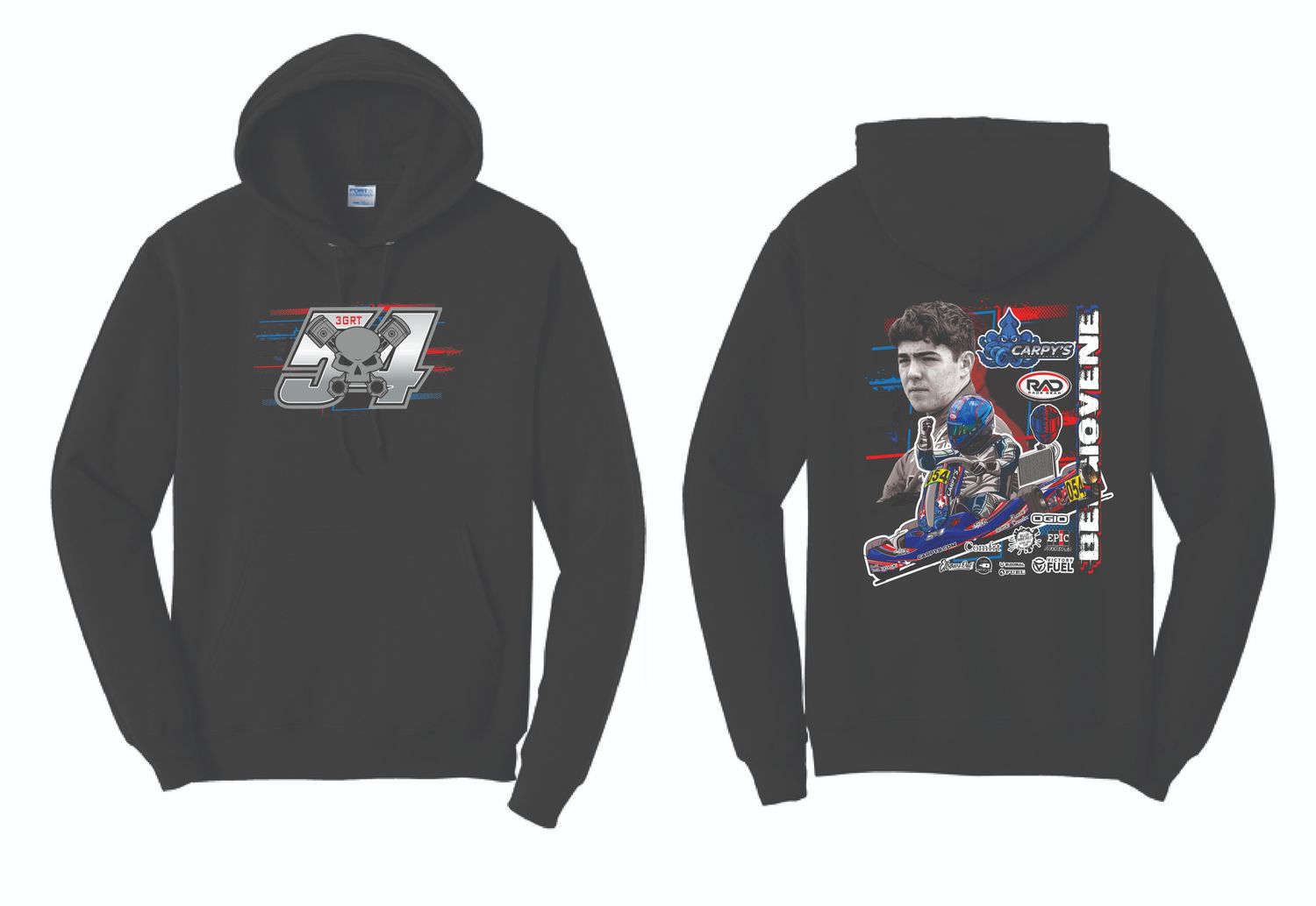 2025 Anthony Belgiovene Hoodie | PC78H Black