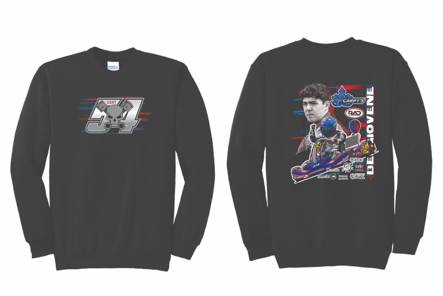 2025 Anthony Belgiovene Crewneck | PC78 Black