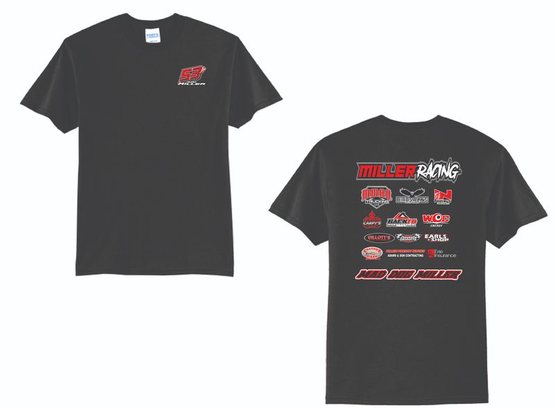 2025 Miller Racing TShirt | PC55 Black