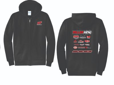 2025 Miller Racing Zip Up Hoodie | PC78ZH Black
