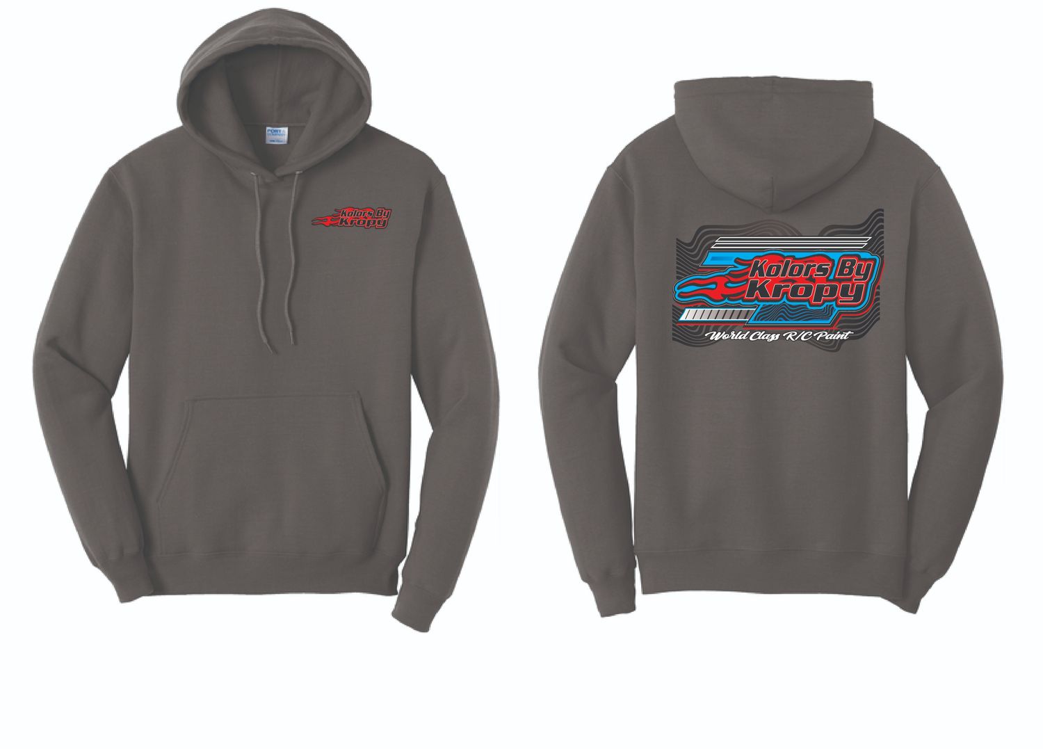 2025 Kolors by Kropy Hoodie | PC78H Charcoal