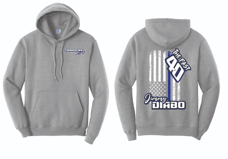 2025 Tomahawk Racing Hoodie | PC78H Athletic Heather