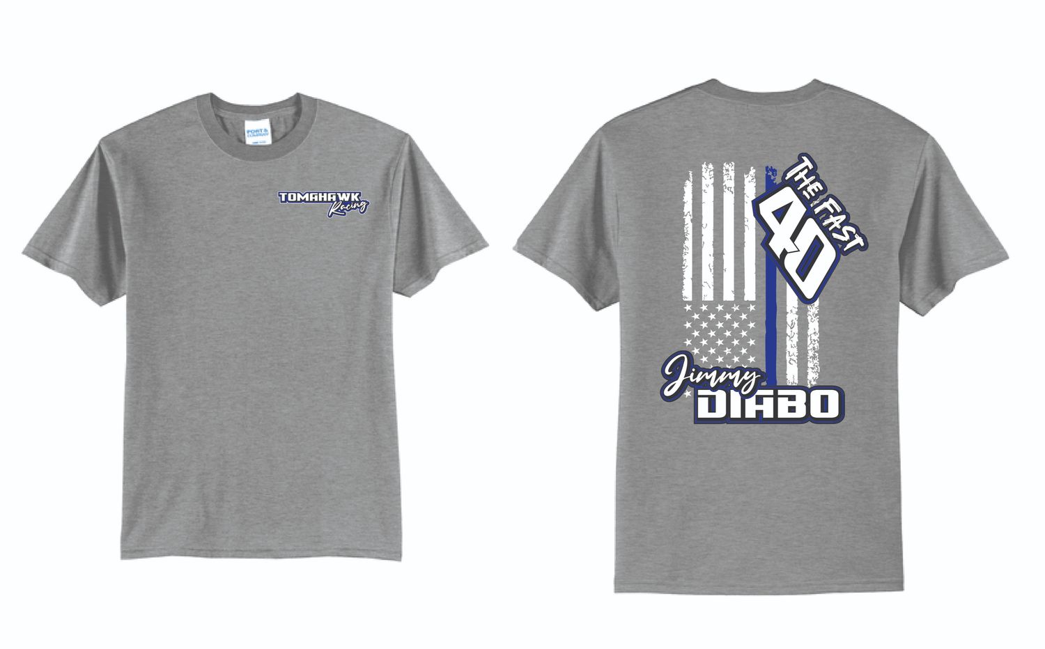 2025 Tomahawk Racing TShirt | PC55 Athletic Heather