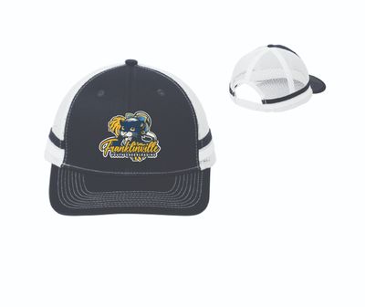 Franklinville Youth Cheer Trucker Hat | C113 Rich Navy/Rich Navy/White