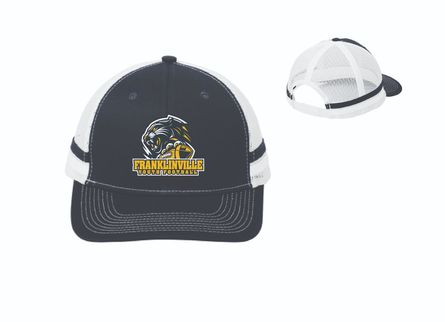 Franklinville Youth Football Trucker Hat | C113 Rich Navy/Rich Navy/White