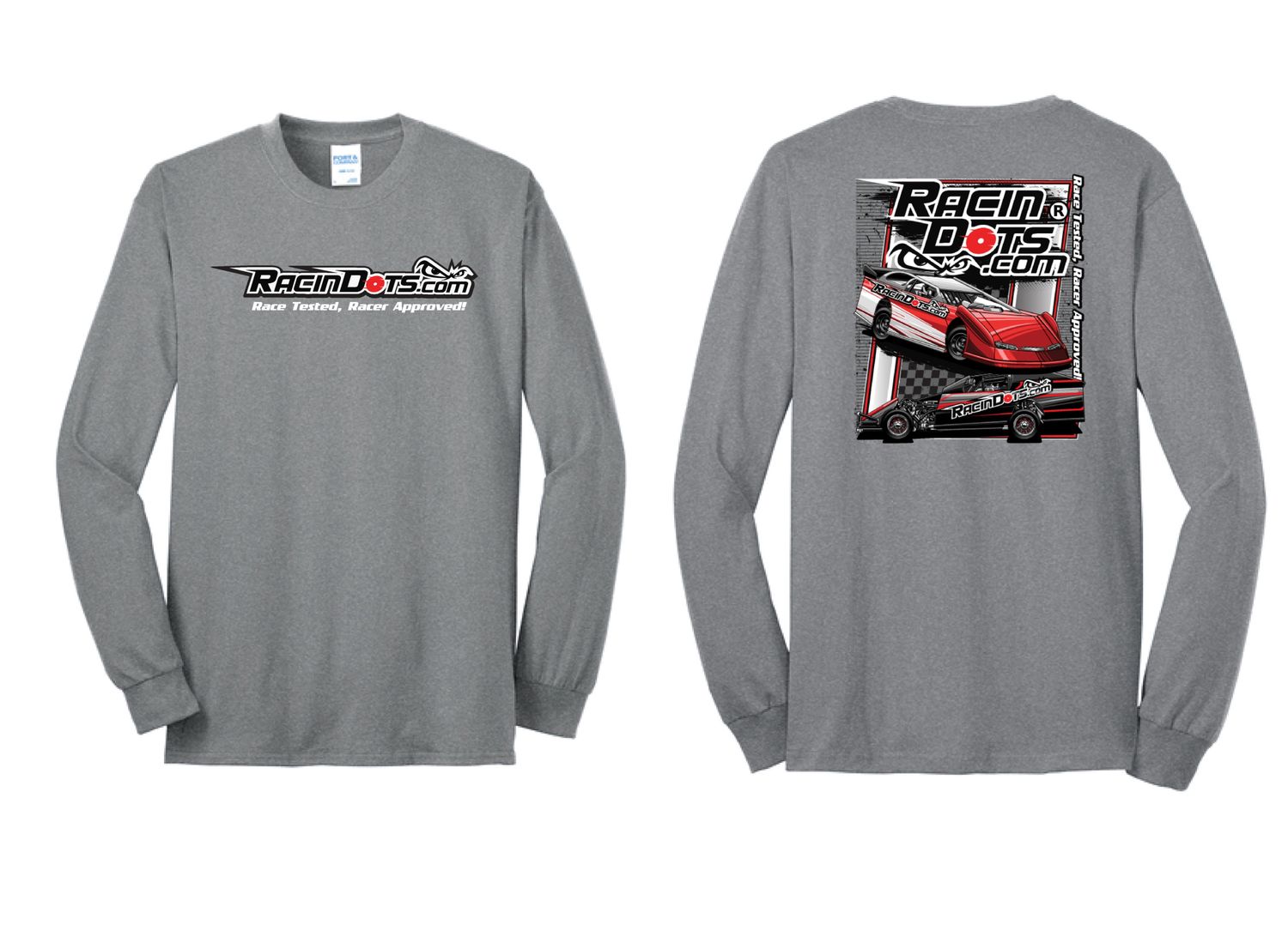 RacinDots Long Sleeve | PC55LS Athletic Heather
