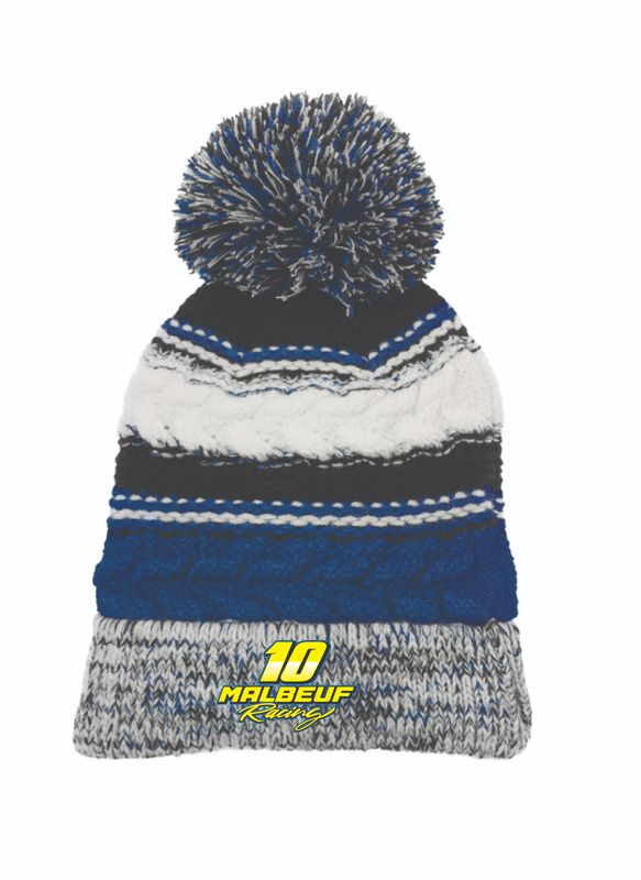 2025 Malbeuf Racing Pom Beanie | STC21 True Royal/Black/White