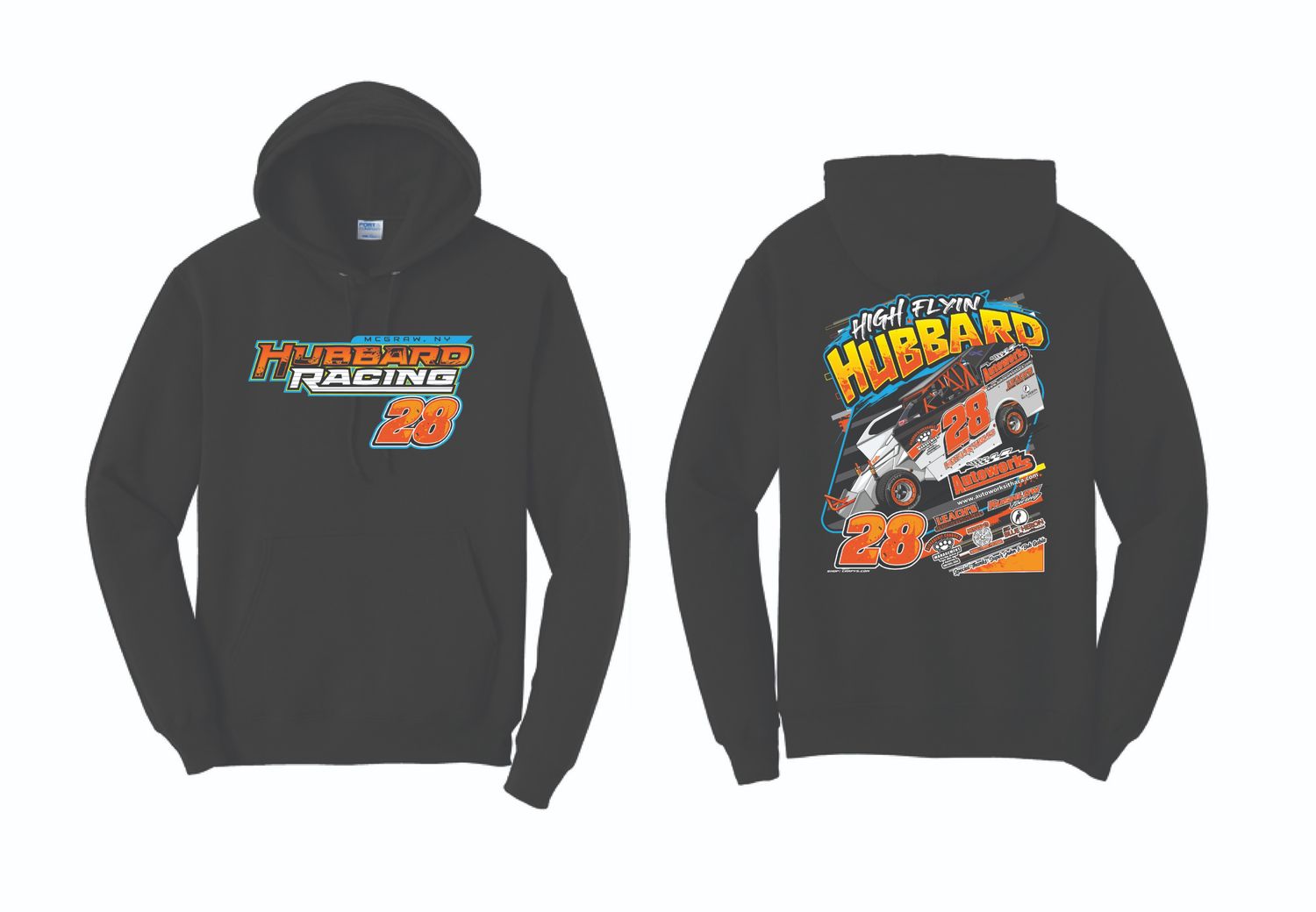 2025 Hubbard Racing Hoodie | PC78H Black