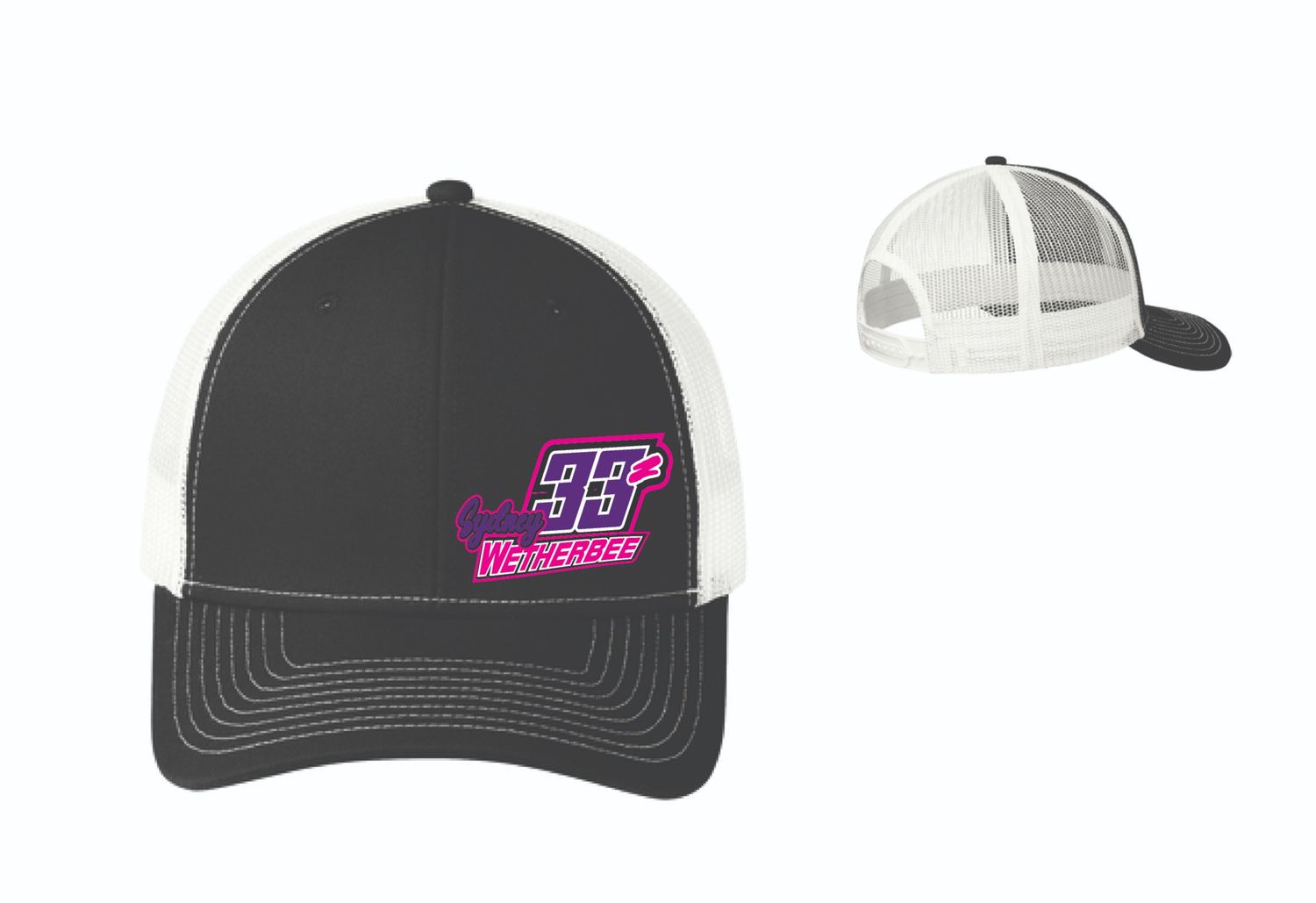 2025 Sydney Wetherbee Trucker Hat | C112 Black/White