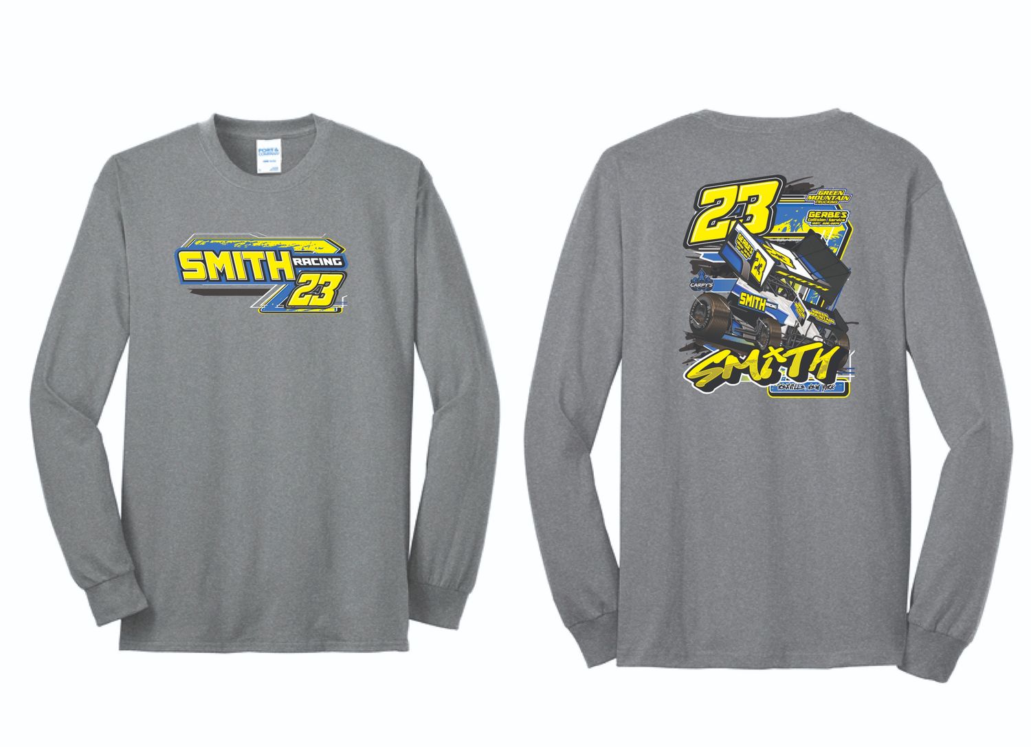 2025 Smith Racing Long Sleeve | PC55LS Athletic Heather