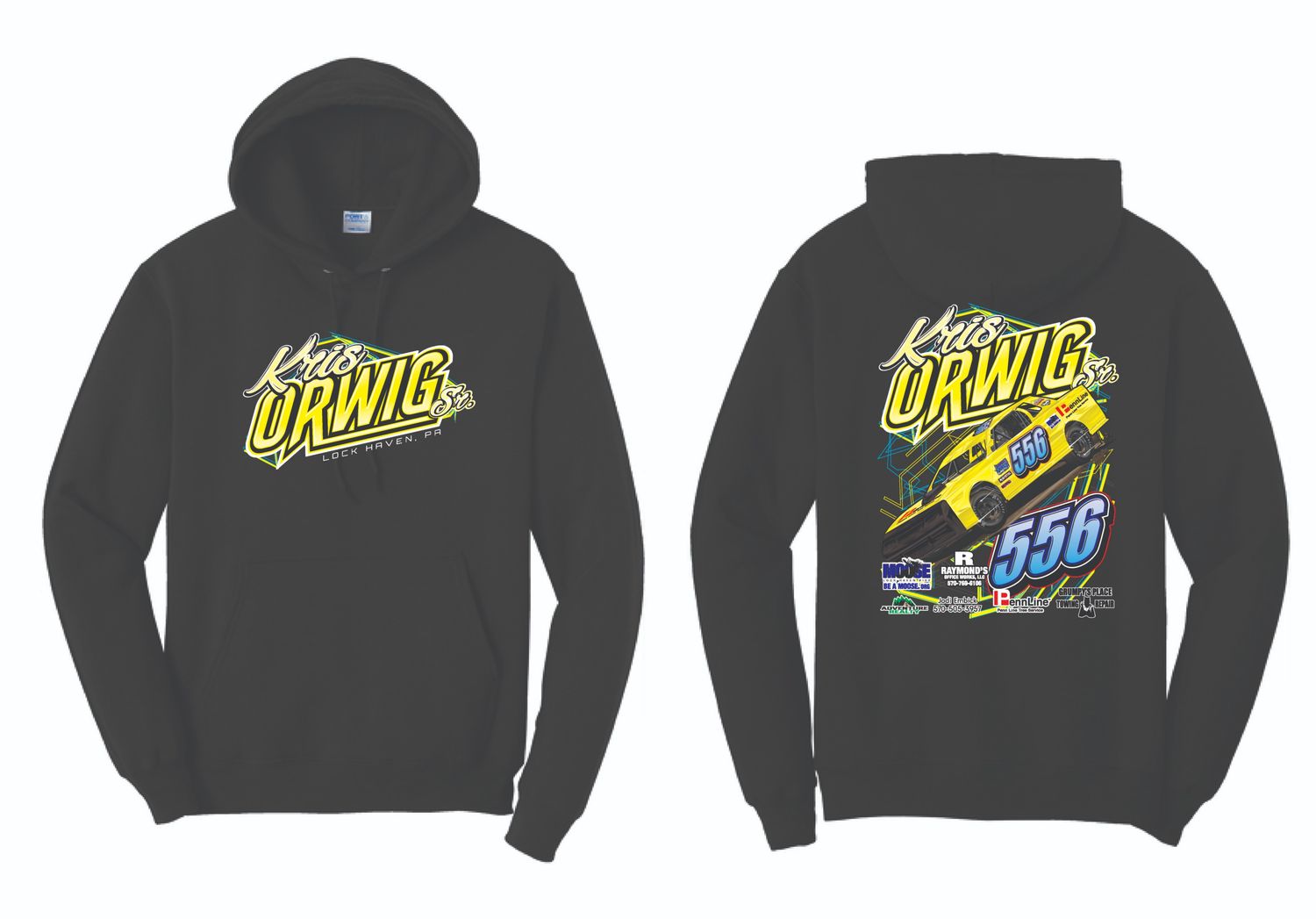 2025 Orwig Racing Hoodie | PC78H Black