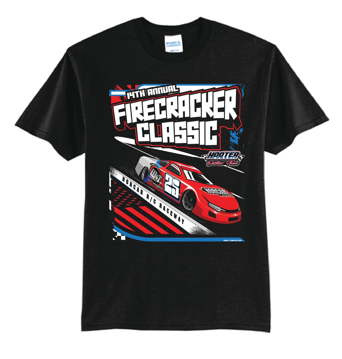 Firecracker Classic 2025 NORCAR TShirt | PC55 Black