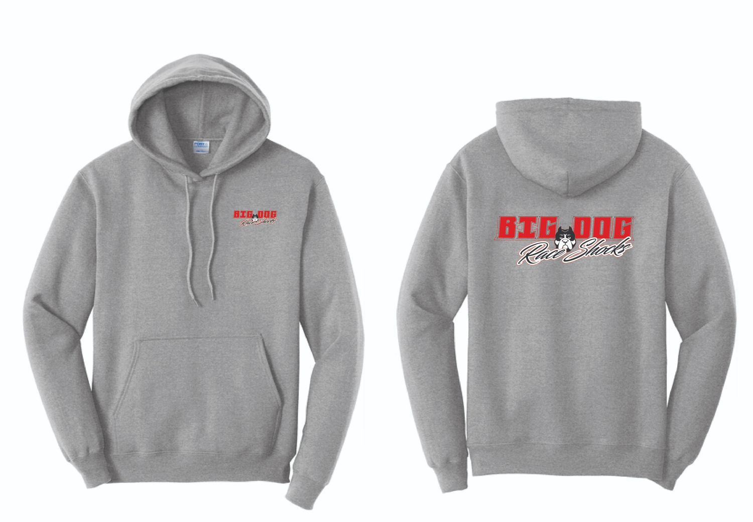 Big Dog Race Shocks Hoodie | PC78H Athletic Heather