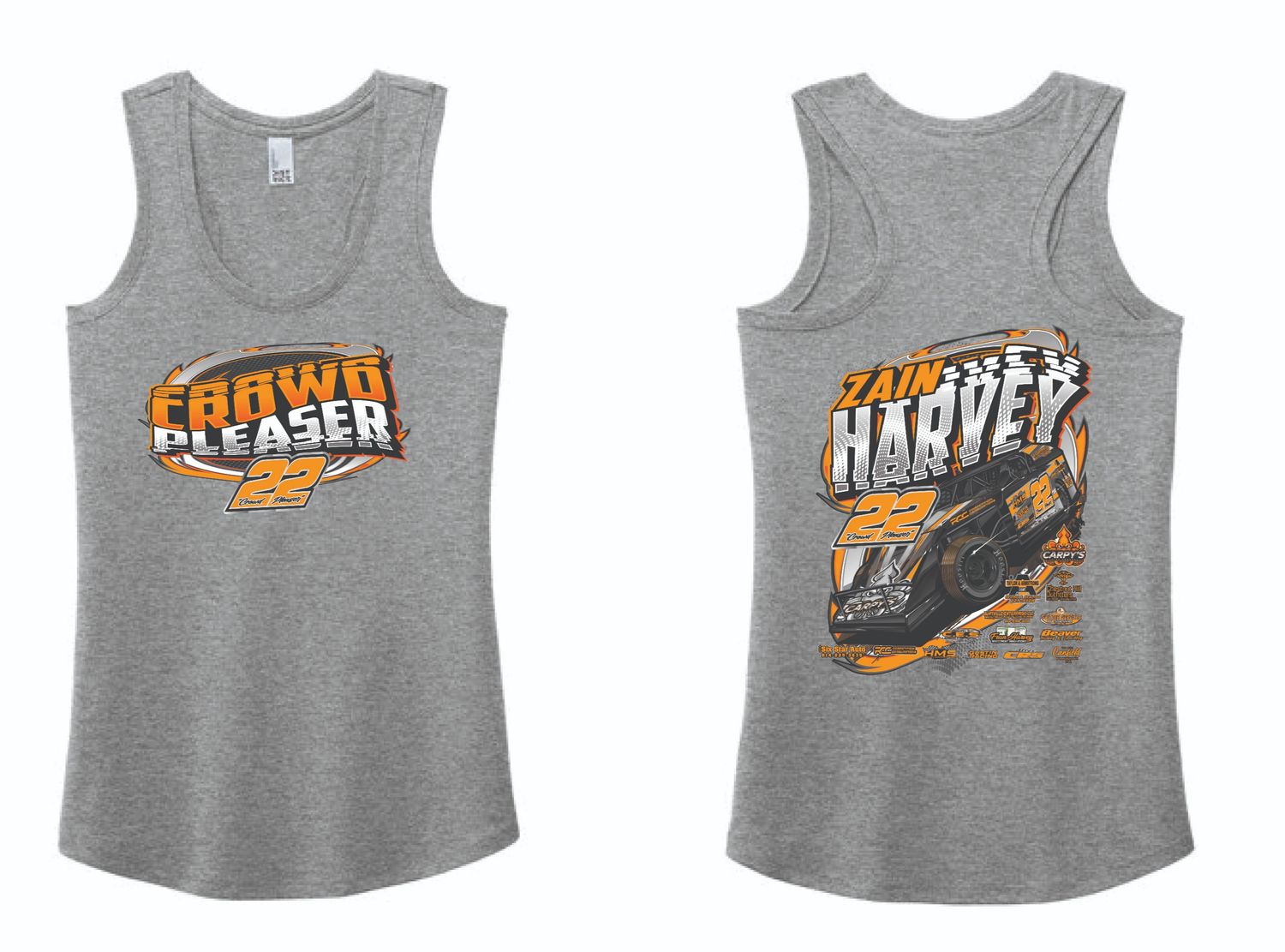 2025 Zain Harvey Ladies Tank | DM138L Grey Frost