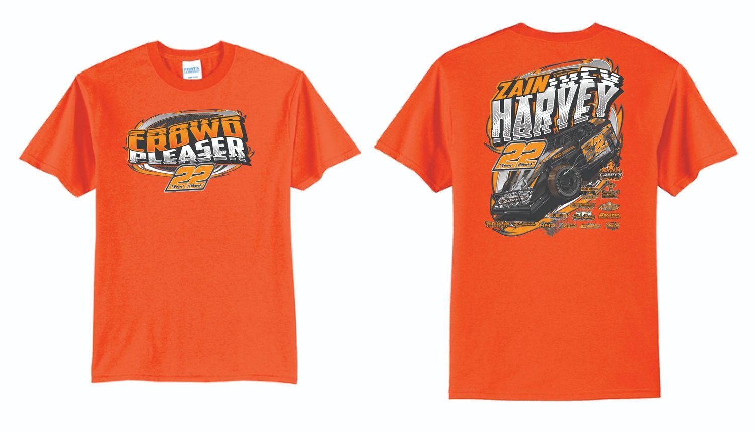 2025 Zain Harvey TShirt | PC55 Safety Orange