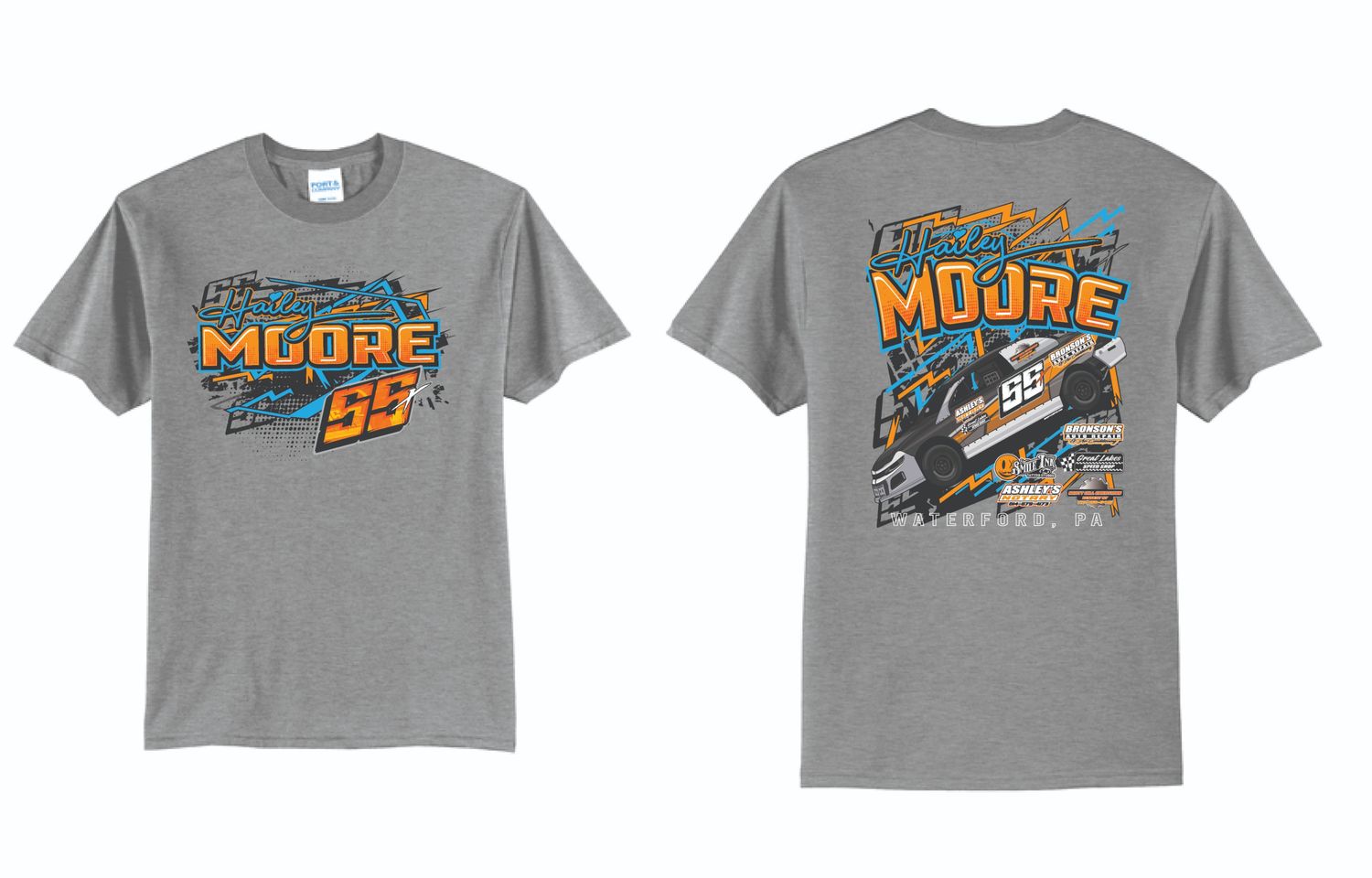 2025 Hailey Moore TShirt | PC55 Athletic Heather