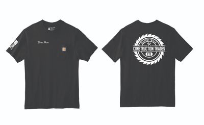 Ellicottville Construction Trades CTE Carhartt Pocket Tshirt | CTTK87/CTK87 Black