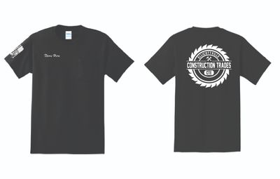 Ellicottville Construction Trades CTE Pocket Tshirt | PC61PT/PC61P Black
