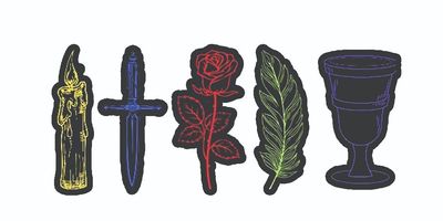 Laid Upon the Altar Icon Sticker